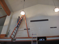 Jim preps wall